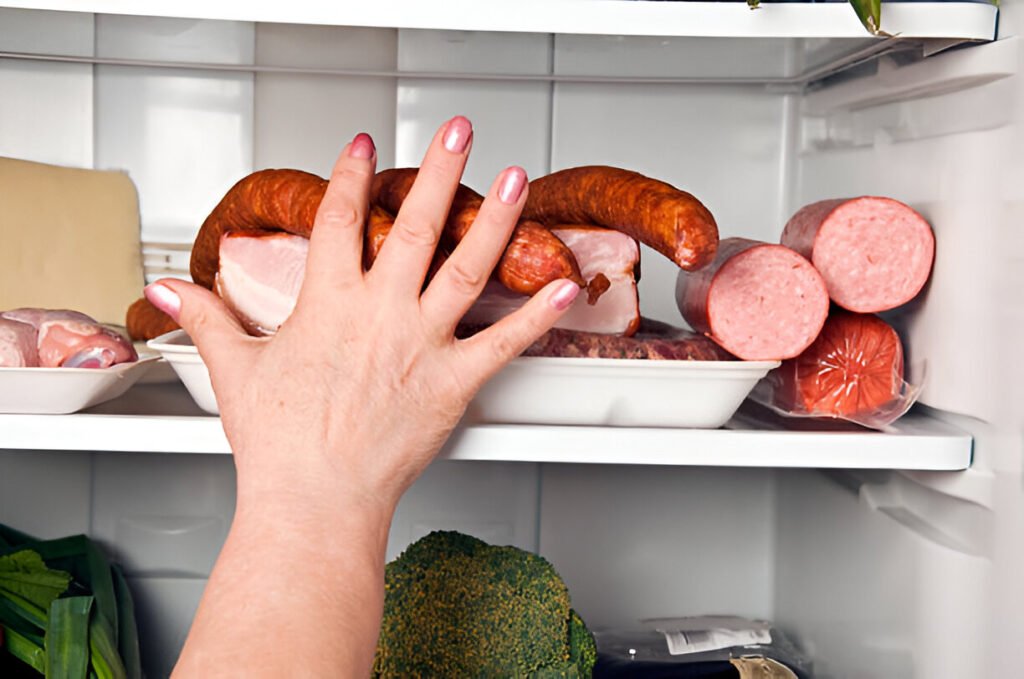 refrigerator keep sausages