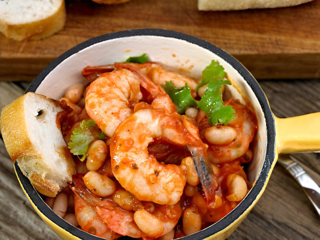 shrimp with white bean