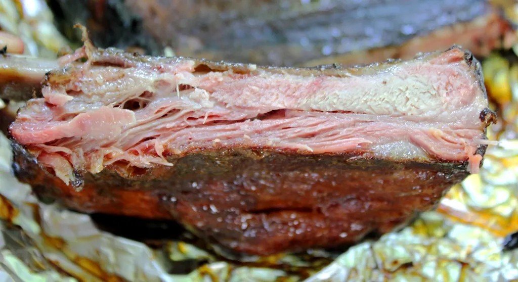 Pork Rib Whole Pink Cooked