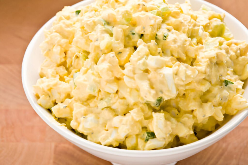 egg salad in a bowl