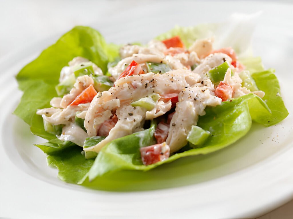 chicken salad lettuce wrap