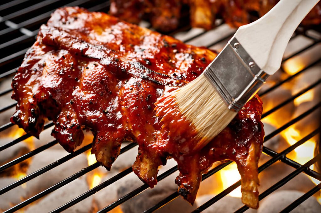 grilling ribs bbq sauce