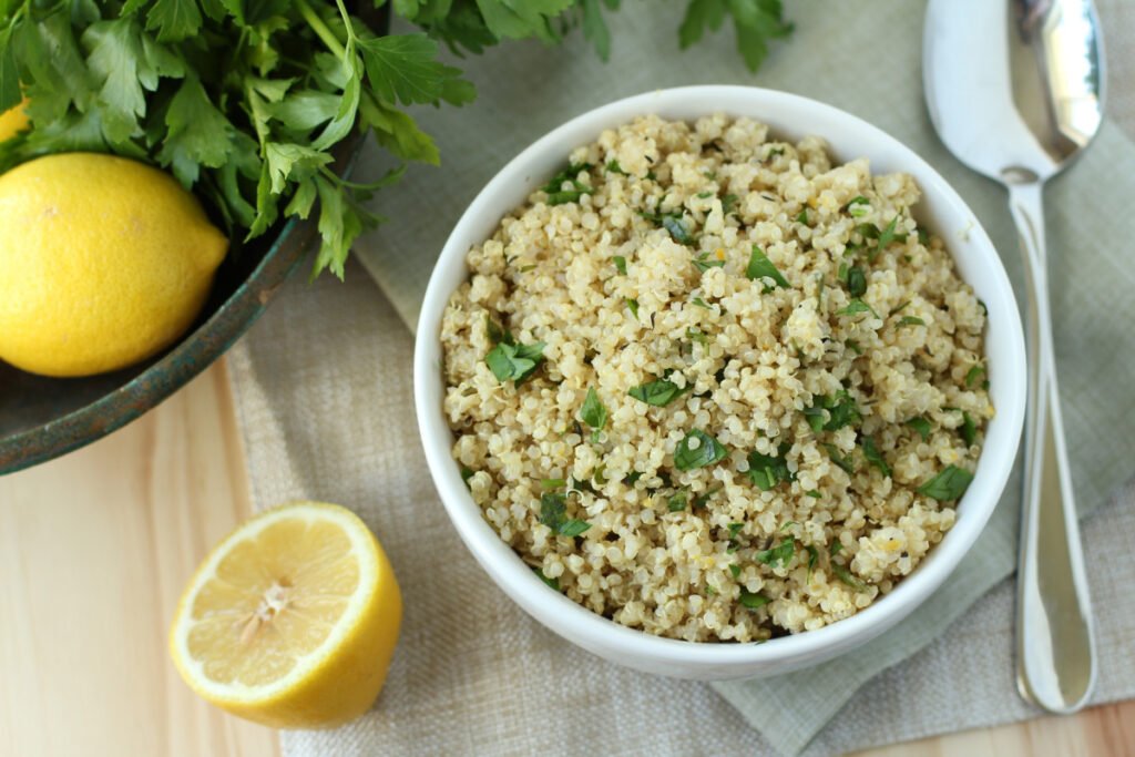 lemon herb quinoa
