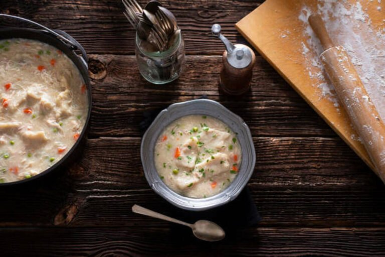 Chicken Pot Pie Soup with Pie-Crust Dumplings