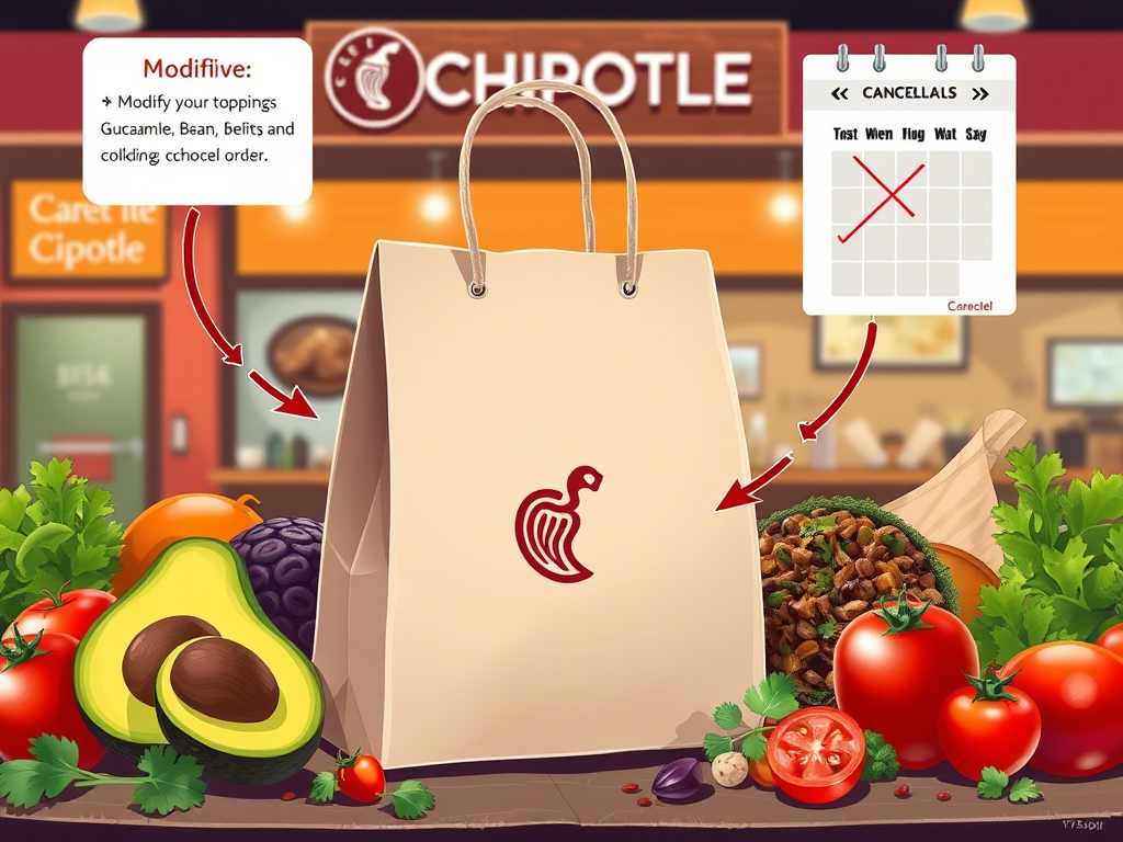 understanding modifications and cancellations chipotle